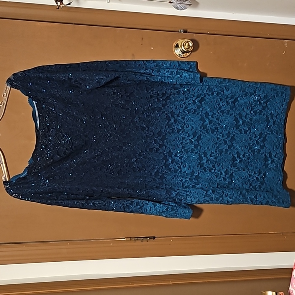Onyx nitecocktail dress. Blue ombre size 16
